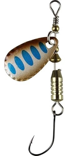 Fishing Tackle Max FTM Forellen Blinker 2,5 gr. Kupfer mit blauen Punkten/schwarz