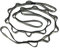 FOSER 2pcs Daisy Chains, Yoga Hammock Extension Strap, Adjustable Nylon Strap Fitness Pilates and Exercise Extend Band (GRAY)