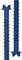 DOJA INDUSTRIAL | Vis à Beton | Tete Hexagonale avec Rainure et Rondelle | Diamètre Filetage: 6,5mm | Longueur: 80mm | Pack 50 Acier Zingué Bleu | pour Fenetre, Fixation Cadre, Construction...