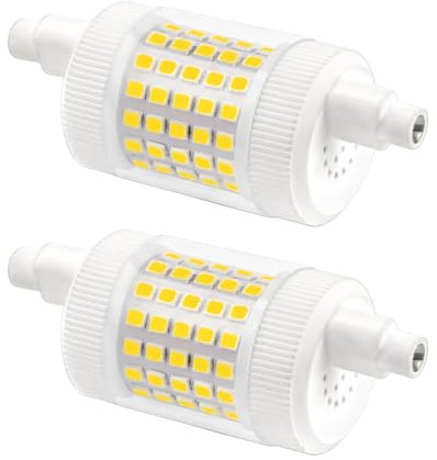 Akynite R7S 78mm LED 15W Dimmbar Kaltweiß 6000K 1500LM, Halogenstab J78 R7S 120W-150W ersatz, AC 220-240V, LED Stablampe 78mm Dimmbare für Deckenfluter, 2 Stück