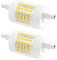 Akynite R7S 78mm LED 15W Dimmbar Kaltweiß 6000K 1500LM, Halogenstab J78 R7S 120W-150W ersatz, AC 220-240V, LED Stablampe 78mm Dimmbare für Deckenfluter, 2 Stück