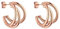 PURELEI® Eono Ohrringe (Roségold) – Damenohrringe aus langlebigem Edelstahl – Wasserfeste Ohrringe Damen – 2 cm Durchmesser – Modeschmuck für deinen individuellen Look
