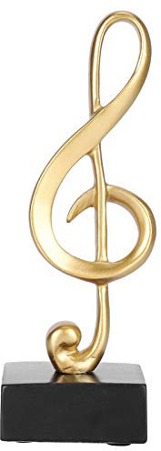 Jenngaoo Musikalische Note Skulptur Statue, Musik Dekor Harz Skulptur Musik Geschenk Home Wohnzimmer Klavier Schlafzimmer Desktop Dekor, 5,8 x 4,9 x 17,3 cm/2,3 x 1,9 x 6,8 Zoll