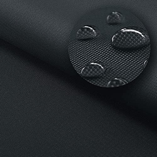 NOVELY® Oxford Sunset 420D - UV-Beständiger Polsterstoff - Wasserdichter Outdoor-Stoff - Polyester Möbelstoff - Pflegeleichte Meterware 1lfm Farbe: 40 Dunkelgrau Graphit DGP Dark Graphite