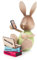 Rudolphs Schatzkiste Osterhase Stupsi Homeschooling mit Laptop-Sonderedition 2021-7x12,5x10cm NEU Hase Holzhase Osterdeko Osterfigur Erzgebirge
