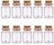10 Pcs Small Glass Bottles with Cork Lids, Mini Glass Bottles with Stoppers Empty Spell Jars Small Message Bottle Tiny Wishing Bottle Miniature Potion Bottles for DIY Crafts Decoration Wedding Party