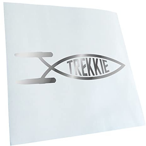 - Autoaufkleber - Trekkie Fisch Aufkleber für Auto, Laptop, Fahrrad, LKW, Motorrad mehrfarbig JDM Decal Racing