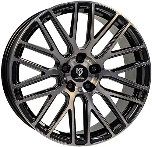 MB Design Felge KV4 7.5Jx18 ET35 5x112 Rauchschwarz glänzend poliert kompatibel mit Mercedes-Benz A a B C CL CLA CLK E EQA EQB GLA GLB GLC GLK S SLC