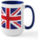 CafePress Union Jack UK Flag Large Mug 15 oz (444 ml) Ceramic Coffee Mug