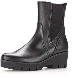 Gabor Damen Chelsea Boots, Frauen Stiefeletten,Wechselfußbett,Best Fitting,Schlupfstiefel,Winterstiefeletten,Winterschuhe,schwarz,41 EU / 7.5 UK