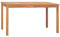 Hommdiy Garten-Esstisch 140x80x77 cm Teak Massivholz