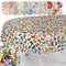Tischdecke aus Stoff Textil abwaschbar Tischwäsche Tischtuch Baumwolle Polyester Colorful Butterflies Oval 280x140cm In-/Outdoor Tischdecke