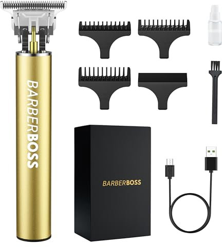Barberboss Cortadora de barba para hombres y cortapelos inalámbricos: cortadora de pelo para hombres, recortadora de pelo para hombres, recortadora de precisión QR-2070