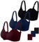 Dresime Soutien-Gorge d'allaitement, 3 PCS sans Couture Soutien Gorge Maternité avec Extra Extenseurs Soutien-Gorge de Grossesse sans Couture Ultra-Confortable pour Les Femmes