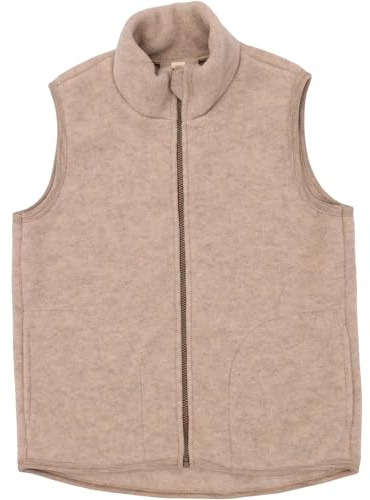 Engel, Damen Fleece Weste mit Reißverschluss, 100% Wolle (Merino, kbT)
