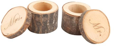 COLLBATH Schicke Box Für Hochzeit Rustikale Hochzeitshülle Holz Bedruckt Mr Mrs Hochzeitsbox