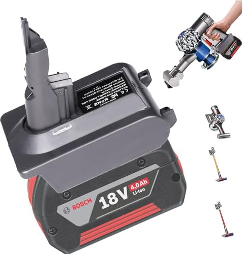 2-in-1 V7/8 Akku-Adapter für Bosch 18V Akku umwandeln für Dyson V7/8 Handstaubsauger Akku kompatibel mit V7/8 Animal V7/8 Absolute V7/8 Motorhead Pro V7/8 Trigger V7/8