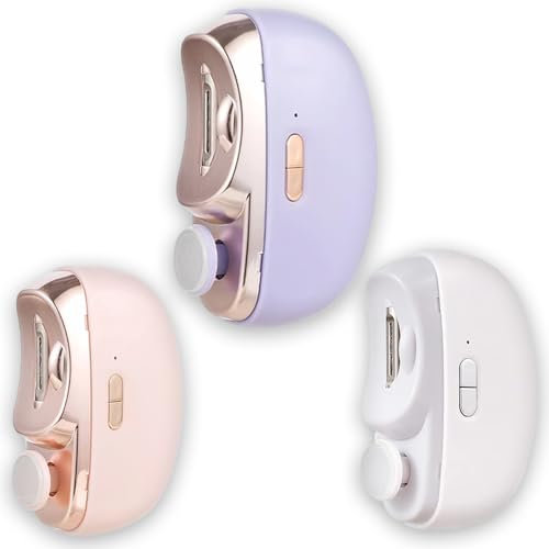 Electric Nail Clippers & Trimmer 2-in-1 – Quiet USB-C Rechargeable Automatic Nail File w/LED Light & Catcher, Safe Grooming Kit for Baby, Kids, Adults, Seniors, Thick Toenails, Portable & Painless