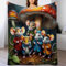 PAZZK Maus Decke Fleecedecke Geschenk Damen Männer Mädchen Jungen Vier Jahreszeiten Super Weich Und Bequem Plüschdecke Sofa Schlafsofa Büro（100×130cm）