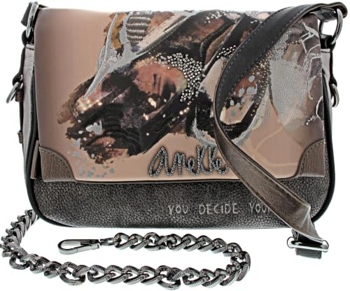 Anekke Umhängetasche mit Flügelmotiv, mittelgroß, 24/18/7 cm, Zubehör und Accessoires für Damen, Mehrfarbig