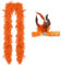 EIHI Federboa, 2 m lang, orange, Damen, 2 Stück, Zubehör Set mit Federstirnband, Flauschige Federboa, Damen Natural Feather Gothic Feder, für Hochzeit, Ankleiden, Party, Karneval, Halloween, Orange