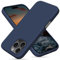 OitiYaa Liquid Silicone Case for iPhone 16 Pro Case,Full Body Protective Cover with 4 Layer Shockproof Structure, Soft Ultra Slim Phone Case with Anti-Scratch Microfiber Lining, 6.3, Navy Blue