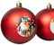 Personalisierte Weihnachtskugel mit Foto - Matt Rot 8 cm Durchmesser - Weihnachtskugel Foto, Personalisierter Weihnachtsschmuck, Familie, Freunde, Haustier, Hund und Verwandte - Geschenkidee