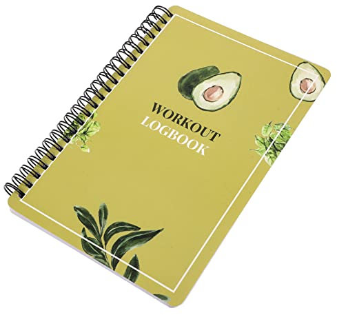 SHOWERORO Fitness Planungsnotizbuch A5 Spiralbindung Trainingsjournal Fitness Tagebuch Fitnessstudio Zuhause Übungstagebuch Für Männer Frauen