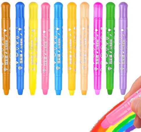 Ynkkvre 10 bunte Bibelmarker, Bibel Textmarker Set, Ungiftige und hochwertige Gel Highlighter Pen, Markers For Journal-Notes Office School Supplies, für Markieren und Hervorheben.