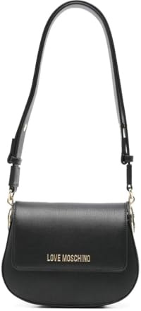Love Moschino Tasche aus schwarzem PU-Kunststoff, Schwarz, Einheitsgröße