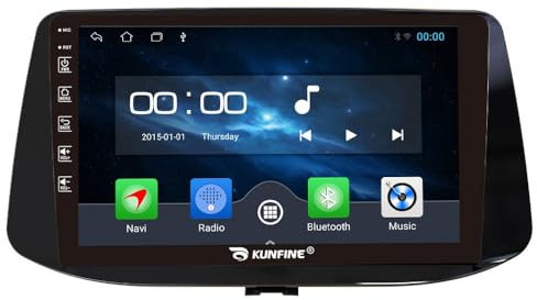 Quad Core 4G+64G Car CarPlay Android Auto 9 IPS Display Navigation Stereoanlage Touchscreen Haupteinheit Pad Tablet Rückfahrkamera GPS Radio Media Player für Hyundai I30 2017-2018