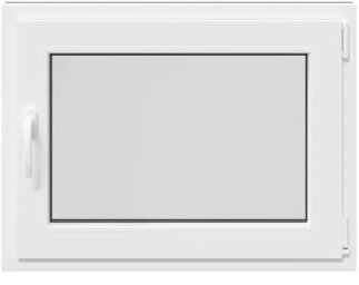 vidaXL Ventana de sótano RISOR 80x70 cm oscilobatiente DIN derecha antracita