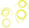 UPKOCH 2 ensembles Tuyau Flexible En Caoutchouc Jaune Résistant À L'Huile 4 pièces * 2