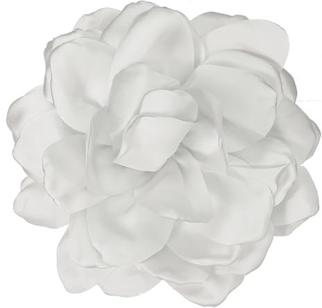 PATIKIL Grande broche florale en satin de soie pour femme, mariage, anniversaire, danse, banquet, robe, vêtements, chapeau, sac