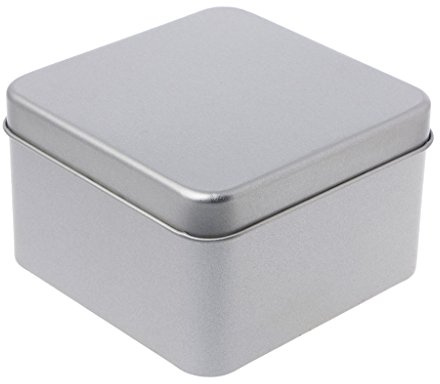 amangul 9x9cm Kleine Metalldose Silber Aufbewahrungsbox Für Koffer Organizer Für Geld Münzen Süßigkeiten Outdoor Aufbewahrungsbox