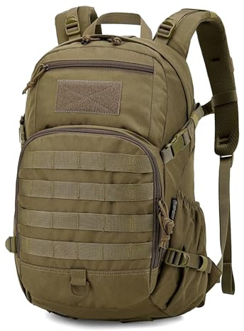 Mardingtop 25L Militär Rucksäcke Wanderrucksack Herren mit Trinksystem | Taktischer Rucksack mit MOLLE-System, Rückenbelüftung,Abnehmbare Hüftgurt für Fahrrad Wandern Arbeit Spazieren Bergsteigen