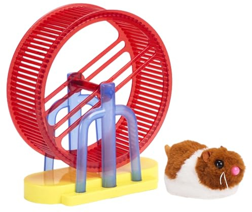 Generico Animale Elettronico | Giocattolo Animale Domestico Coniglio,Finto Criceto di Peluche con Supporto,Per Bambini e Bambine