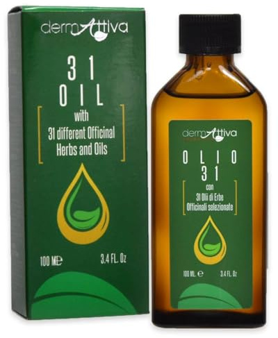 DermAttiva Olio 31 Erbe Officinali Selezionate 100 ml.  Set Da 3 Flaconi 