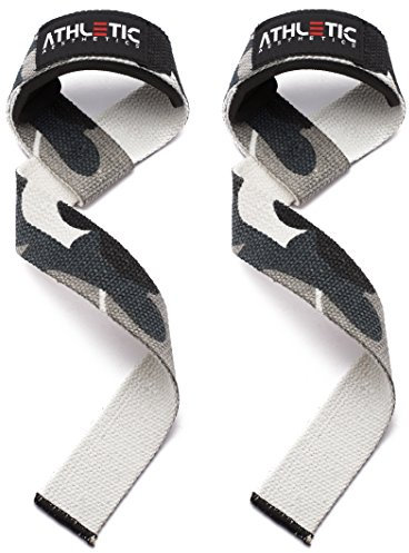 Athletic Aesthetics Zughilfen für Krafttraining und Bodybuilding (gepolstert) - Profi Lifting Straps 60 cm Länge für Fitness, Weightlifting, Kreuzheben - Zughilfe im Paar für Frauen und Männer