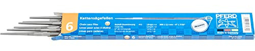 PFERD 17039 Classic Line Chain Saw File, 7/32 Diameter x 8 Length (Pack of 6)