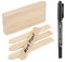 KINGLAKE 50Stk 15x2CM Pflanzenschilder Holz, Pflanzenstecker zum Beschriften, Stecketiketten Holz, Garten Etiketten für Pflanzen, Kräutern, Setzlingen