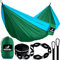 MalloMe Doppel Hängematte (300 x 200cm) Ultraleichte Reise Camping Hängematten für Outdoor 2 Personen oder 1 Kinder & Erwachsene Atmungsaktives Wasserdichtes Fallschirm-Nylon, inkl. Premium Karabiners