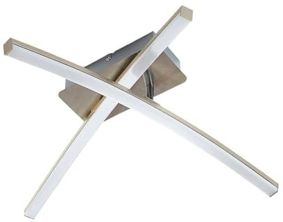 Lindby LED Deckenleuchte Laurenzia dimmbar (Modern) in Alu aus Metall (2 flammig,) - Lampe Deckenlampe Wohnzimmerleuchte