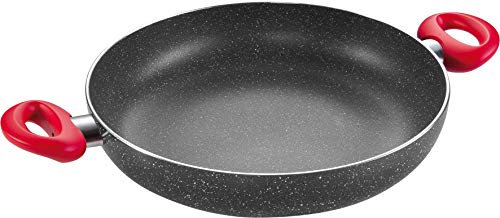 Tescoma Padella Antiaderente Due Induzione, Rivestimento, Manico Rosso, 28 cm