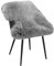 WOLTU Öko Lammfell Schaffell Teppich, Echtes Naturfell Weich Flauschig, Weich flauschig Wollteppich Matte, Wolle Bettvorleger für Wohnzimmer Schlafzimmer kinderzimmer, Hellgrau, (90-110) x60cm