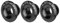 3Pcs 18mm Bike Crank Aluminum Alloy Bicycle Shaft Axis Screw Nut Cycling Crank Set Track Wheel Nuts(black)