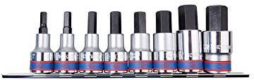 KING TONY 4108PR10 1/2-inch Drive Bit Socket Set, 8 Pieces