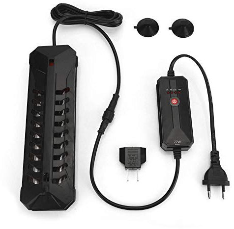 Cikonielf Aquarium Lampe Sterilisation UV Aquarium Sterilisator Aquarium UV Lampe wasserdichte Tauch UV Sterilisator Licht mit Schutzabdeckung für Aquarium Fischteich(15W)