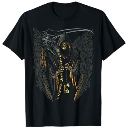 Ange de la Mort Faucheuse effrayante Halloween Occulte Dark Art T-Shirt