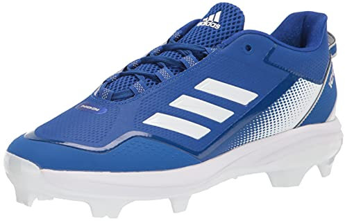 adidas Men's Icon 7 TPU Baseball Shoe, Team Royal Blue/Silver Metallic/White, 13